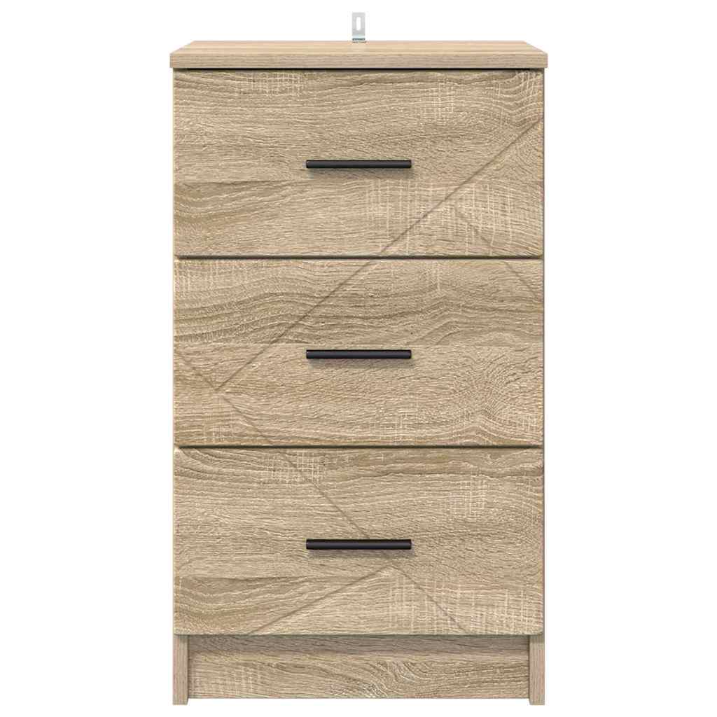 Bedside Cabinet Sonoma oak 38 x 38 x 66 cm Engineered wood